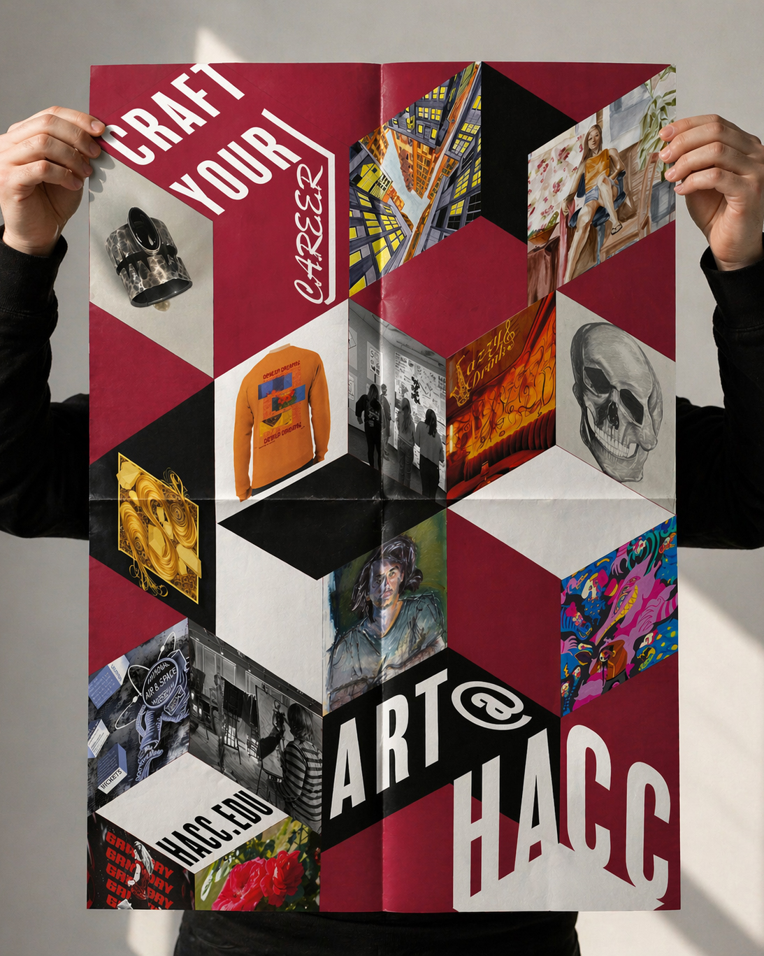 Art at HACC folded poster
