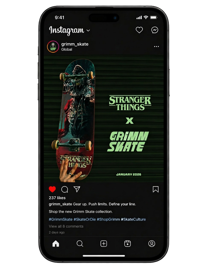 GRIMM Skate social media mockup one