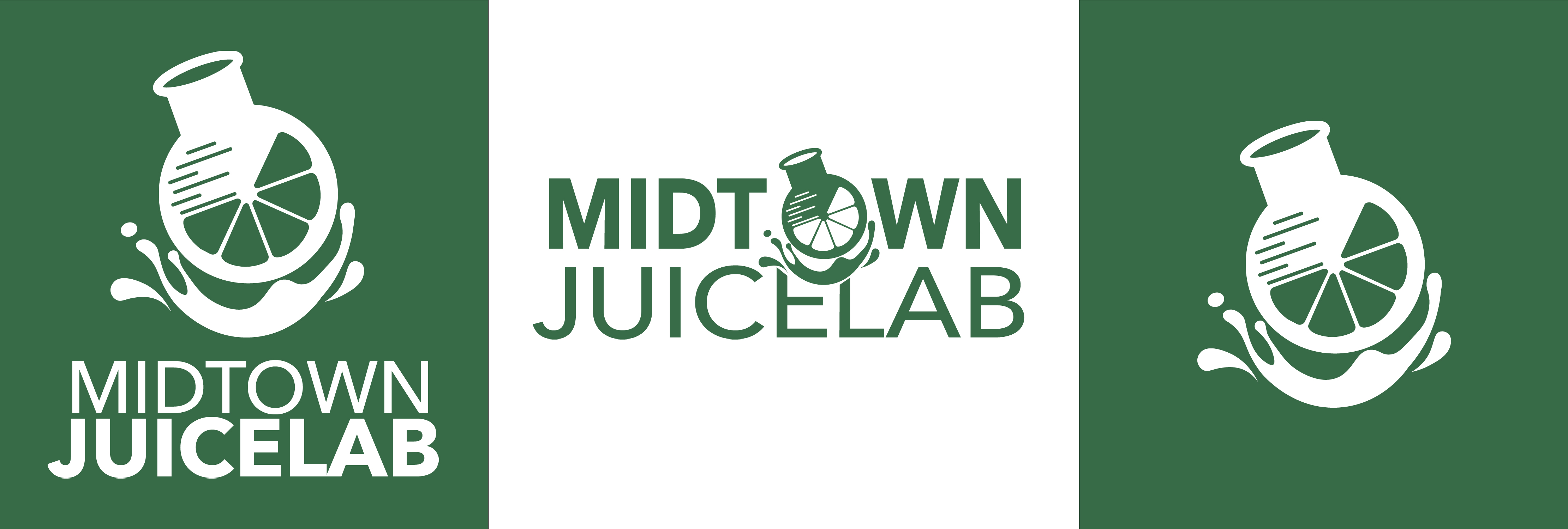 Final refined Midtown Juicelab logo system